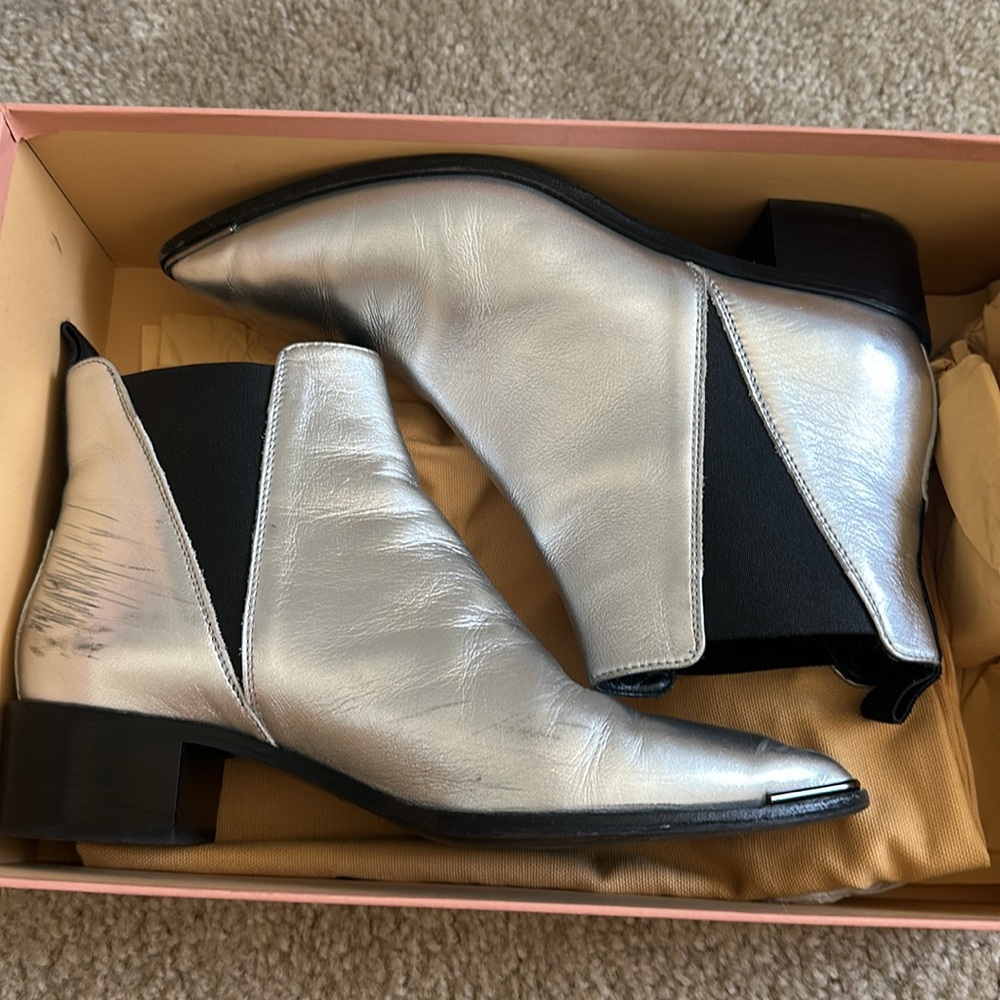 Silver Ankle Boots - image 8